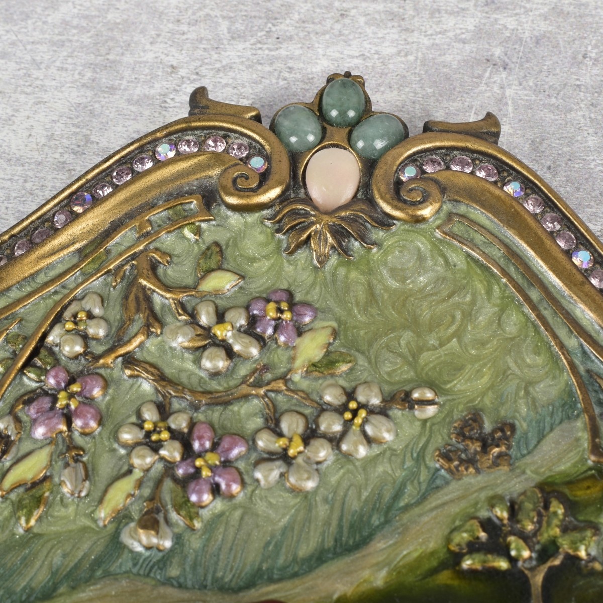 Jay Strongwater Peacock Hand Mirror