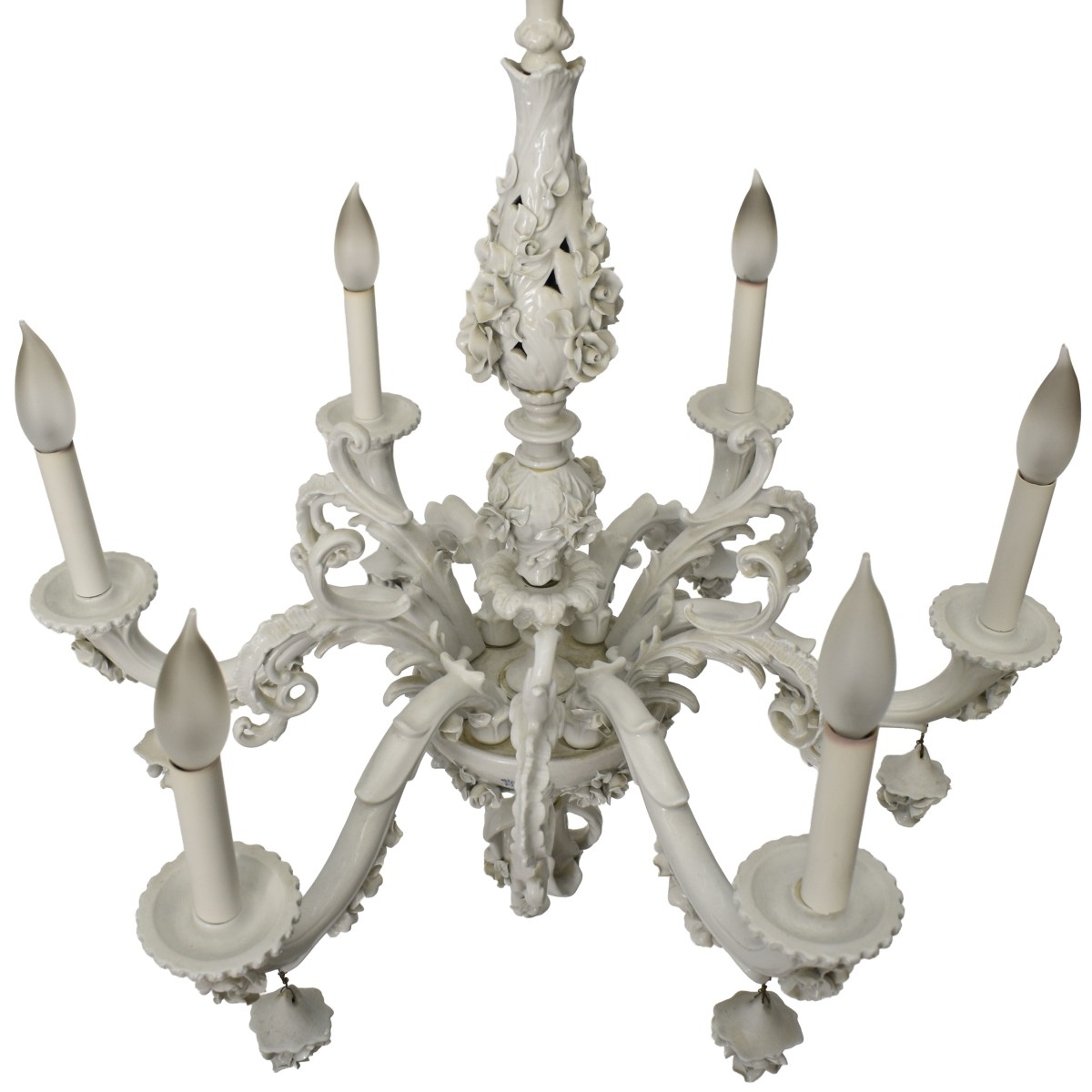 Vintage Capodimonte Porcelain Chandelier