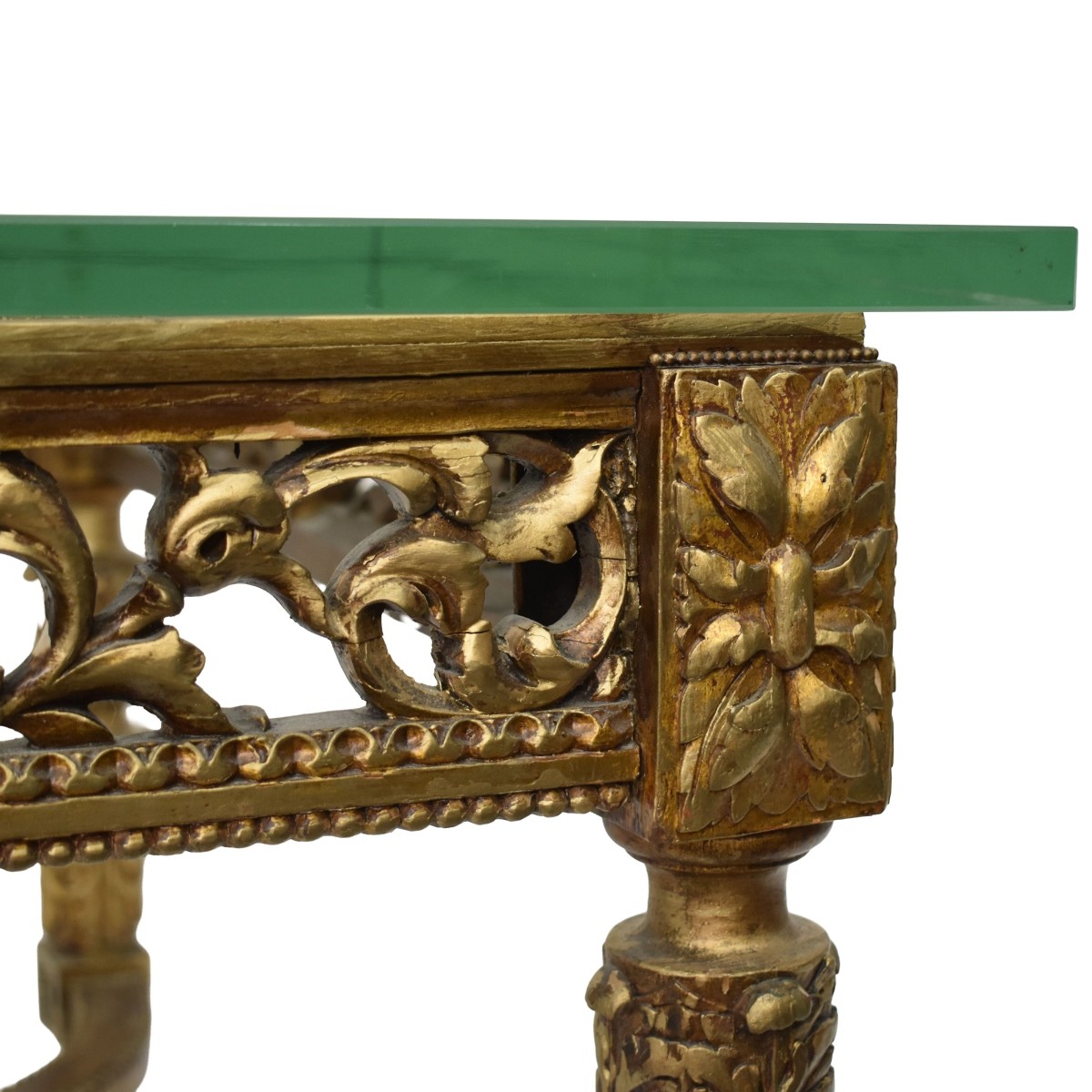 Carved and Gilt Wood Table Base