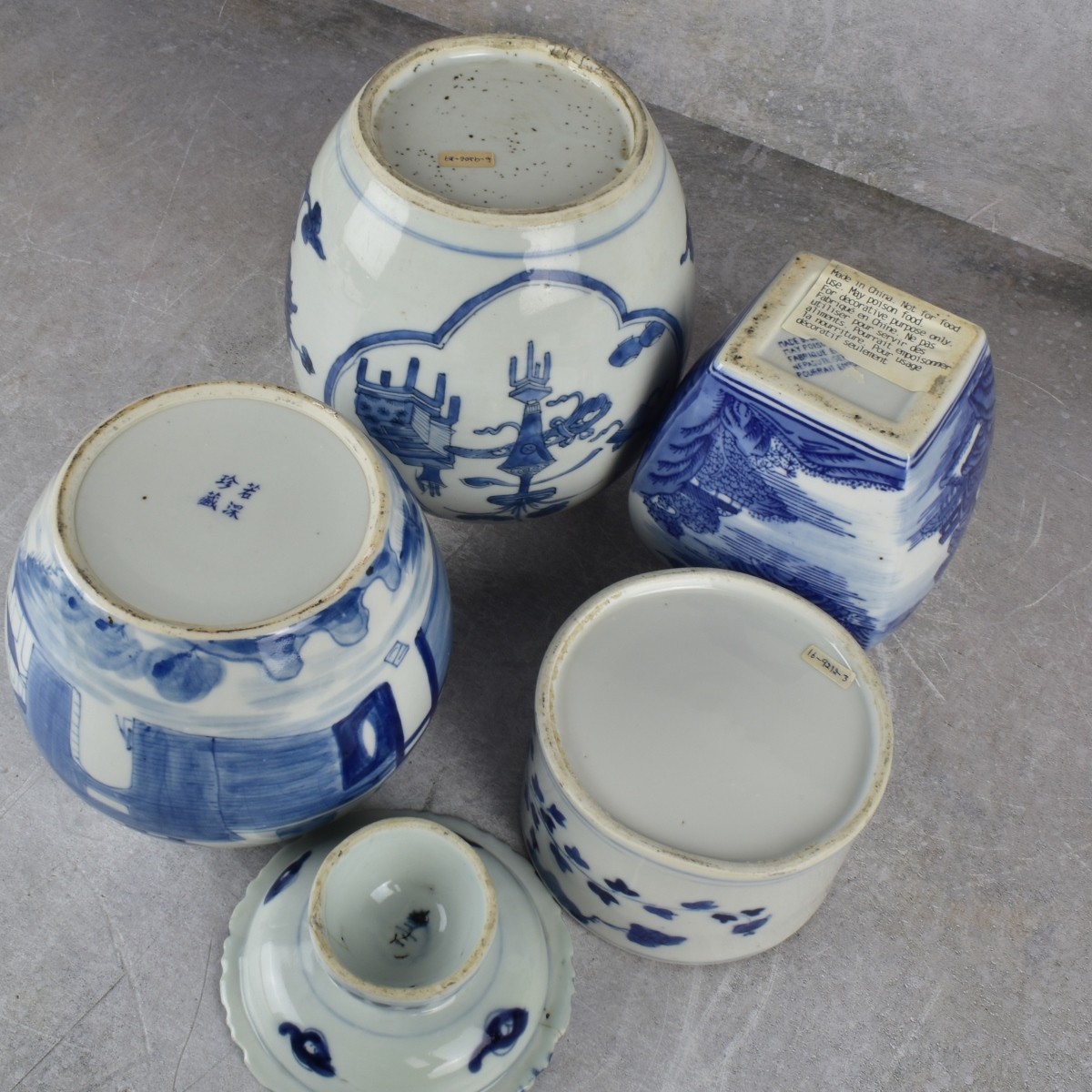 Collection of Chinese Blue and White Porcelain