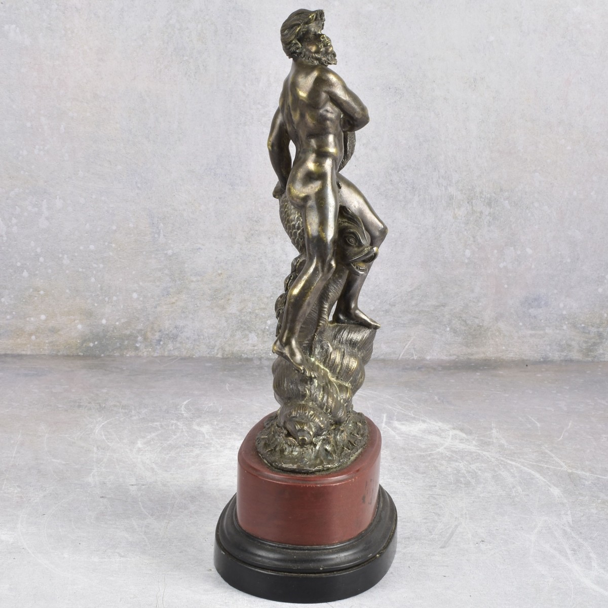 Antique Bronze Sculpture of Poseidon or Neptune