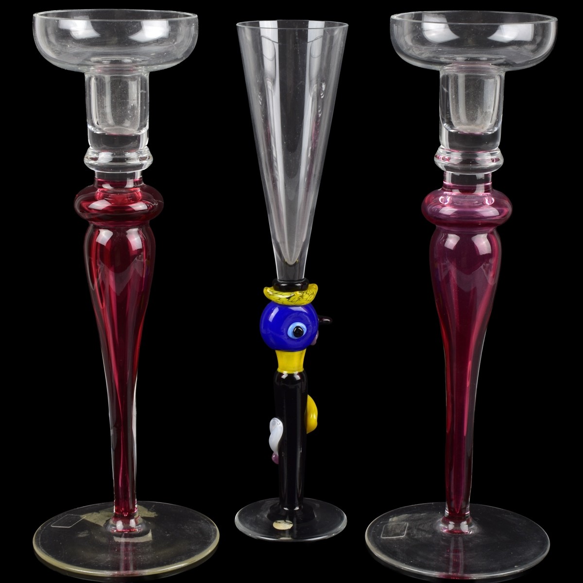 Vintage Art Glass Tableware Pieces
