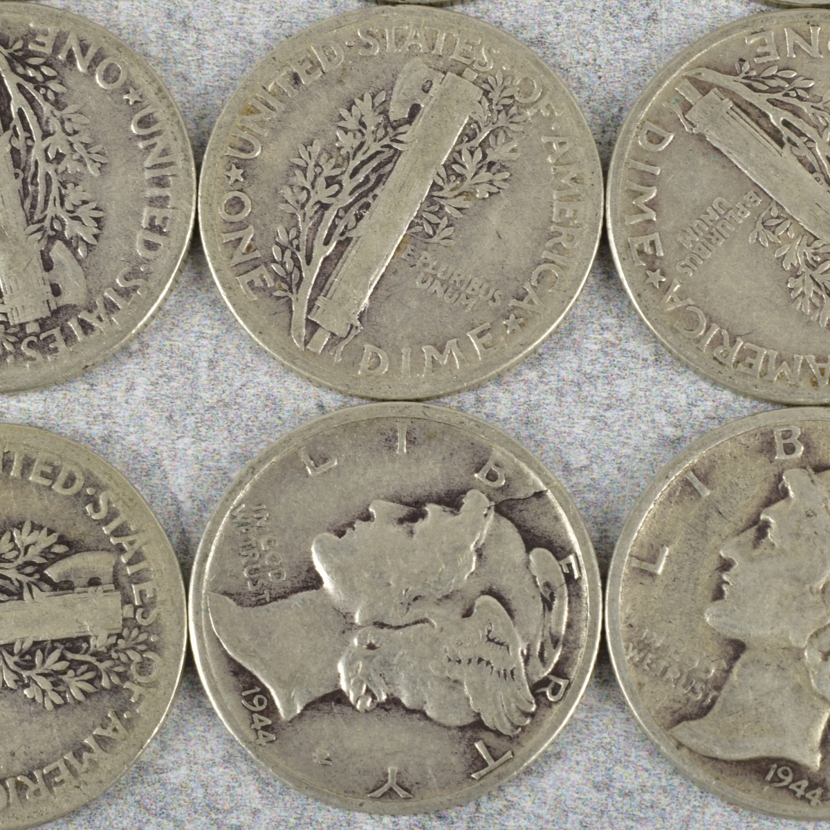 American Mercury Head Dimes