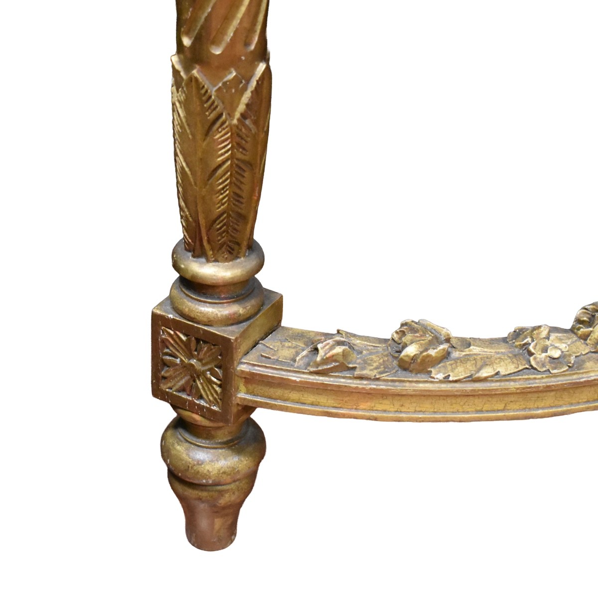 Gilt Wood Marble Top Table