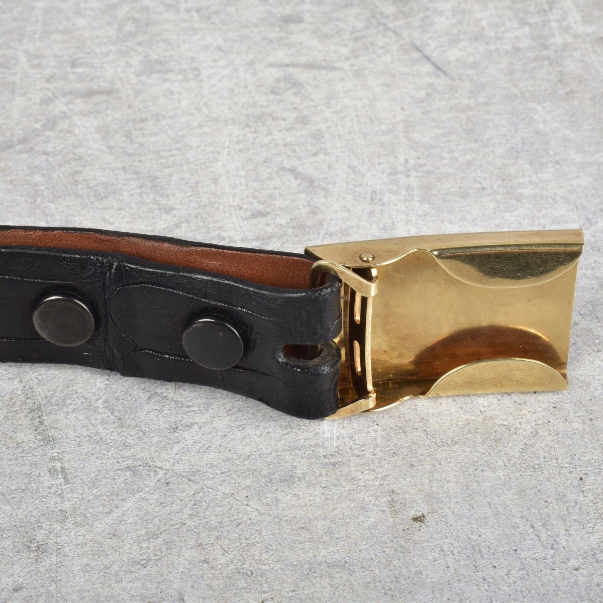 Men's 14 Karat Yellow Gold Belt Buckle