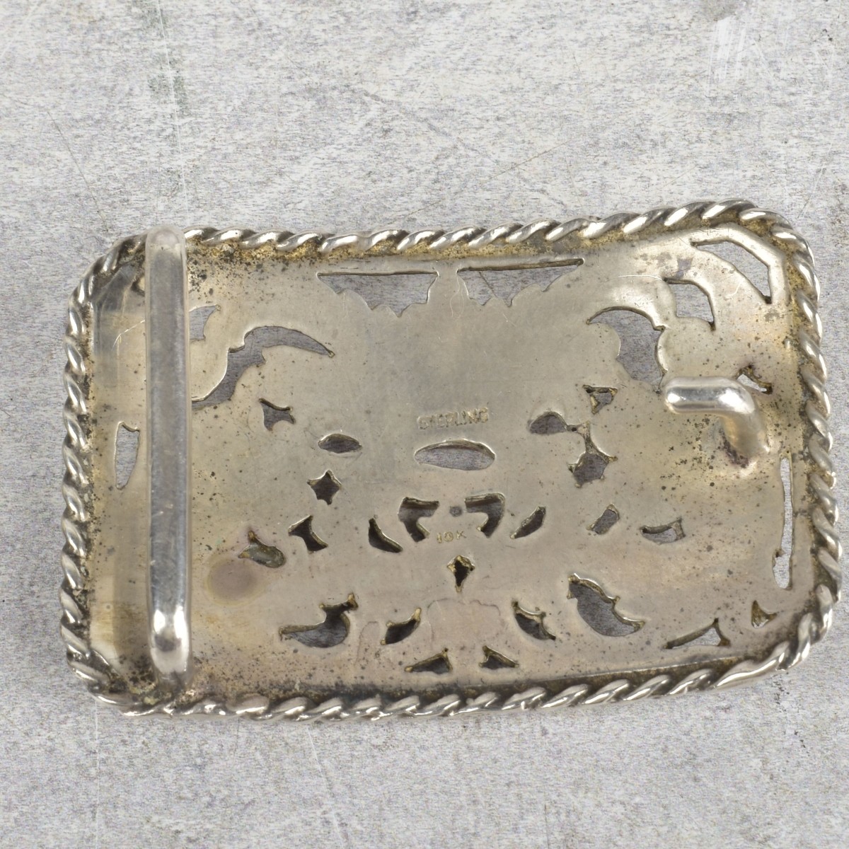 Sterling Silver and Gold Belt Buckles