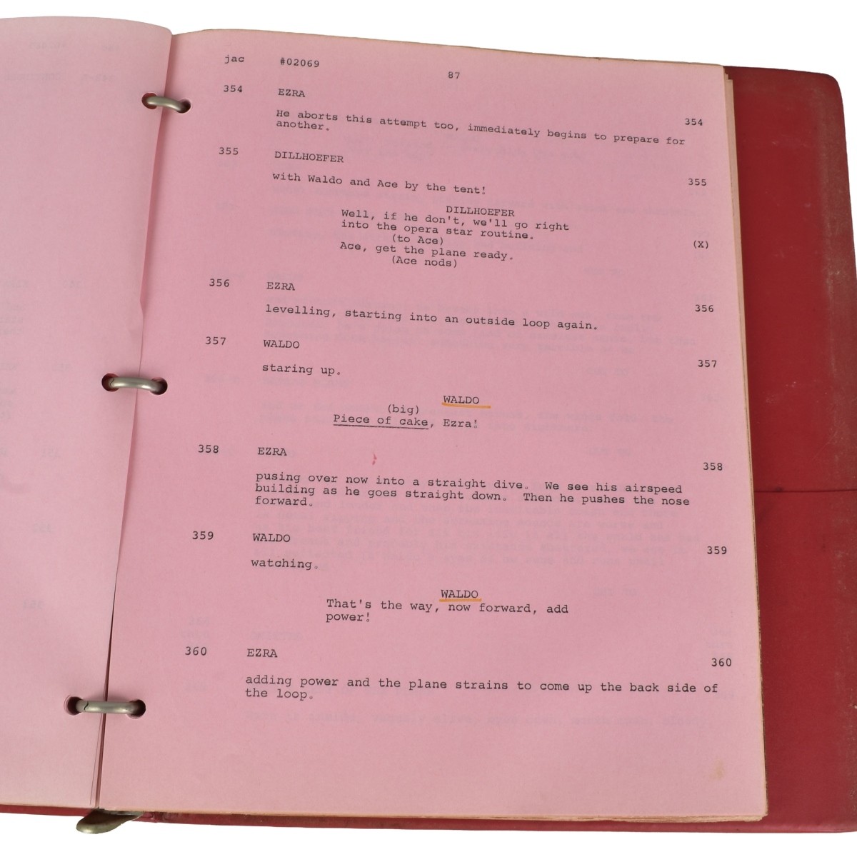 "The Great Waldo Pepper" Screenplay