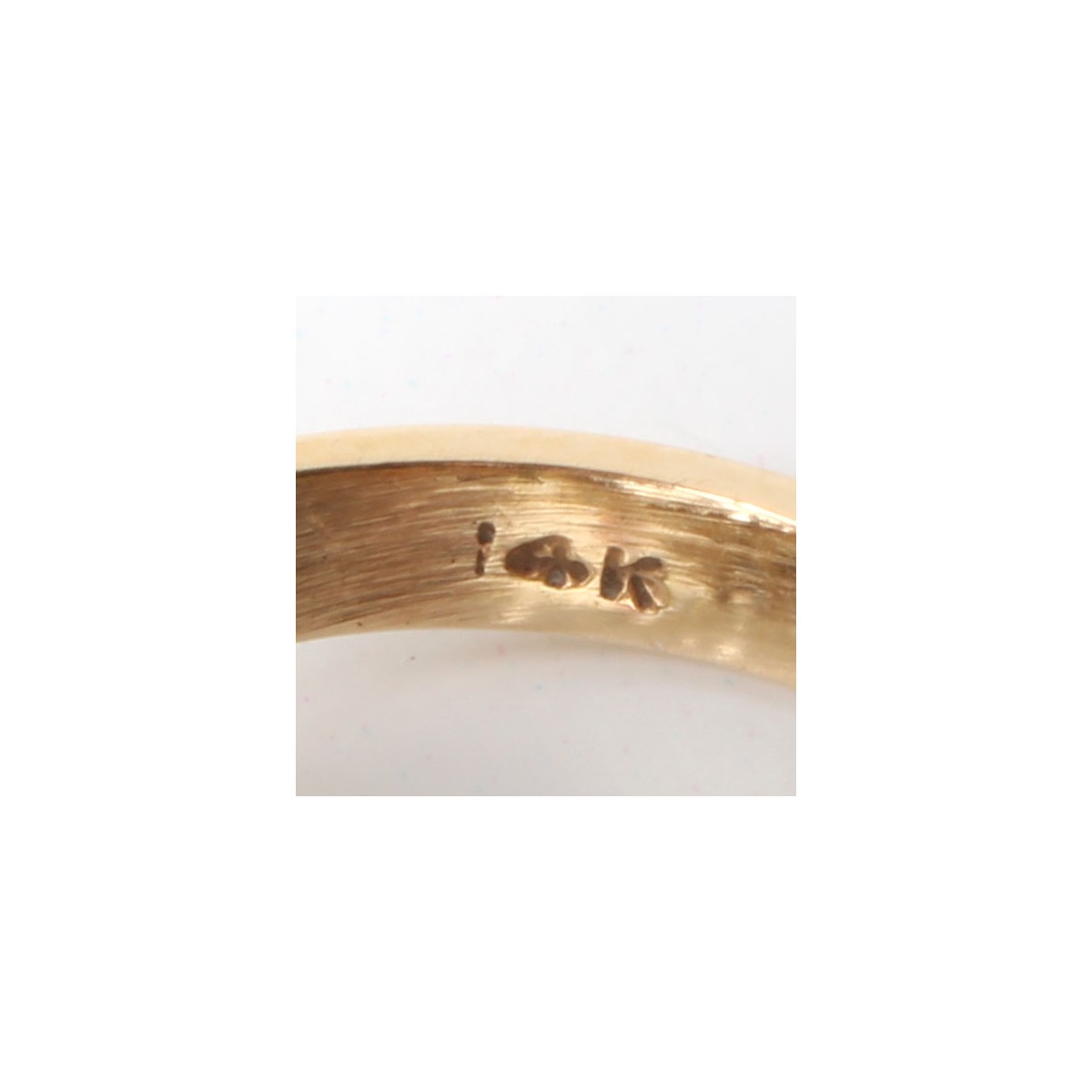 Diamond, Enamel and 14K Ring