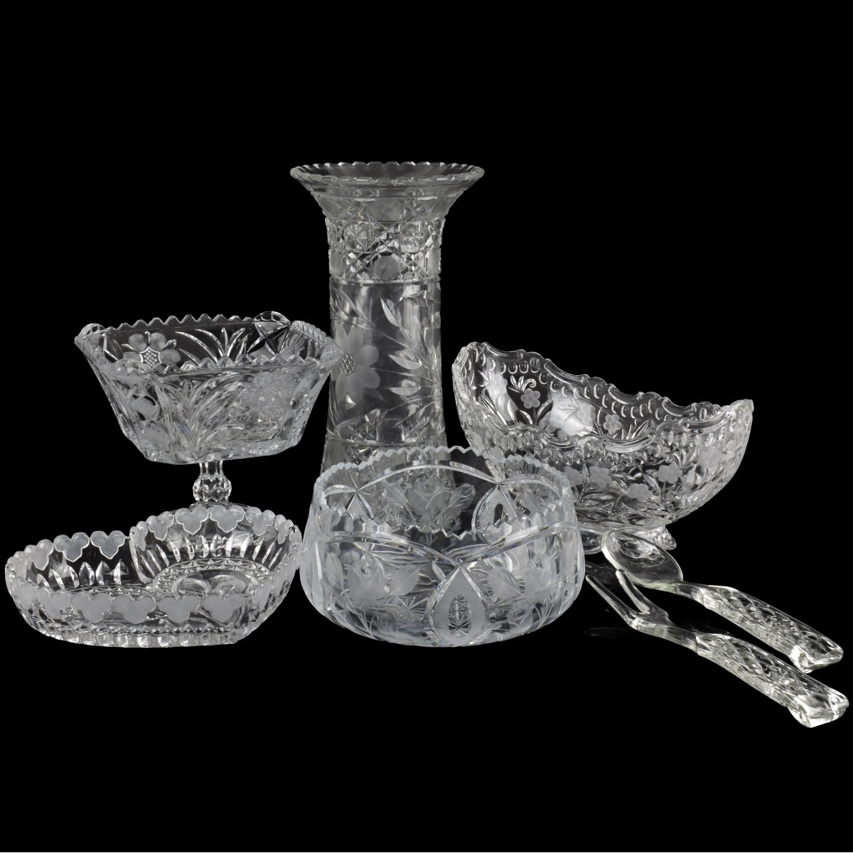 Collection of Vintage Cut Crystal Pieces
