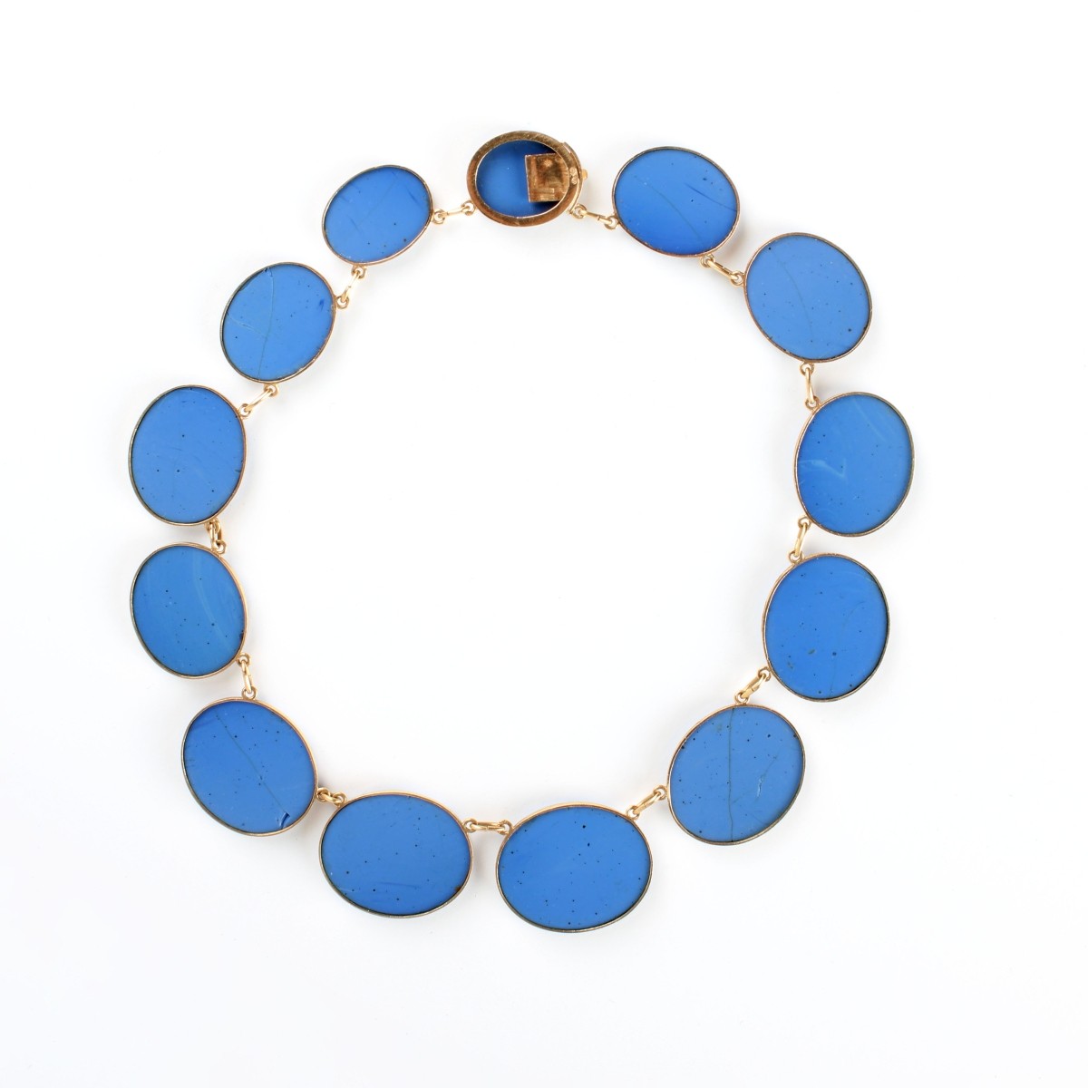 19th/20th C. 14K and Micro-mosaic Choker