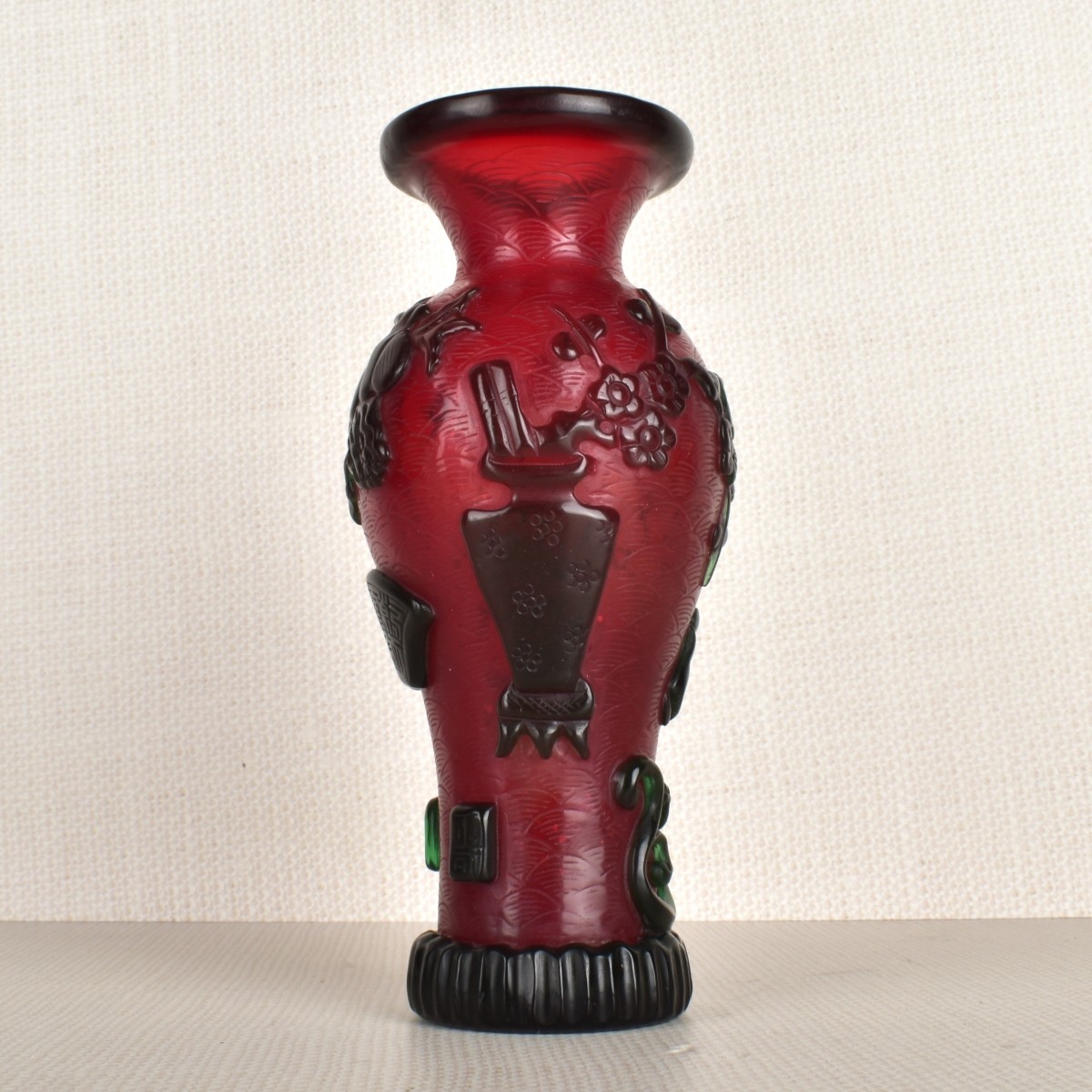 Chinese Peking Glass Vase