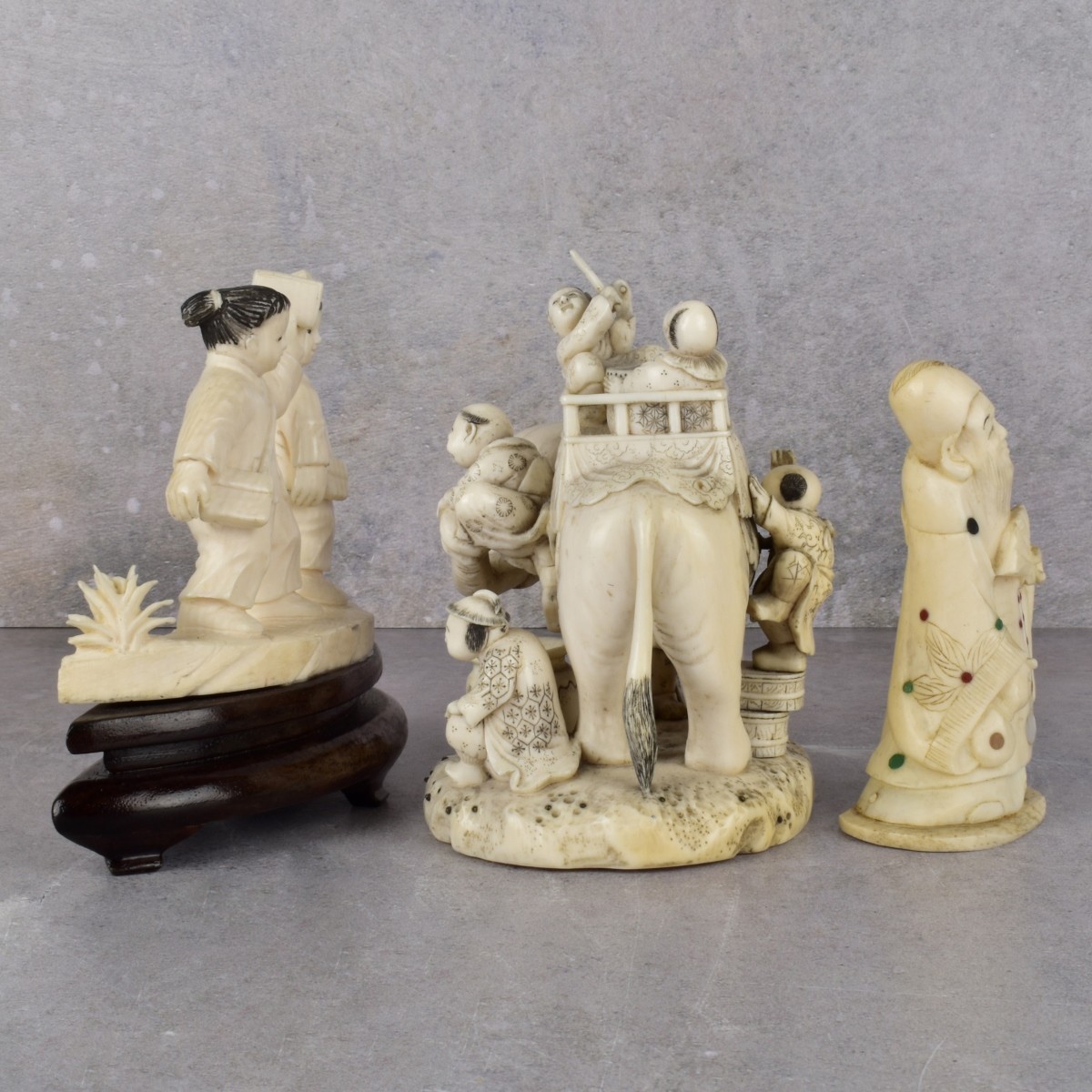Vintage Chinese Carved Figurines