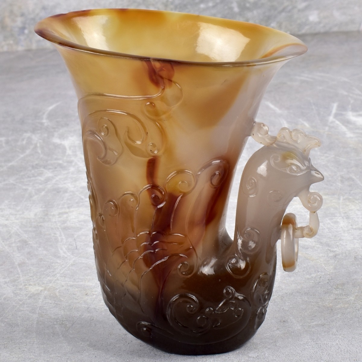 Antique Chinese Agate Libration Cup