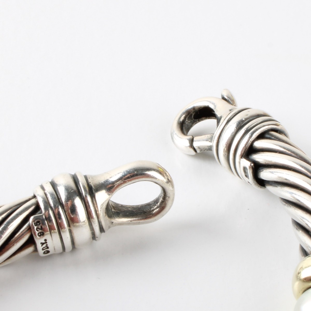 Yurman Sterling, 14K and Pearl Bracelet