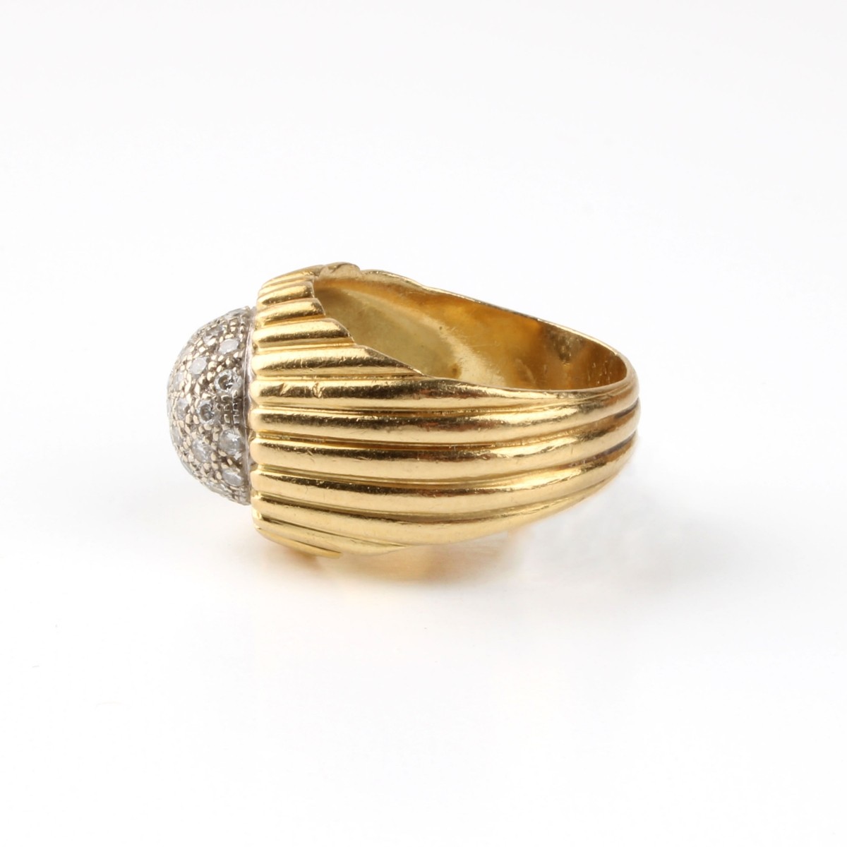 Diamond and 18K Ring