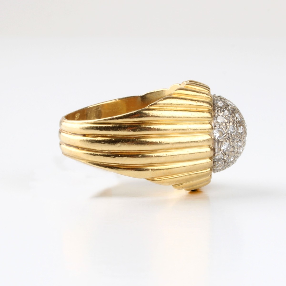 Diamond and 18K Ring