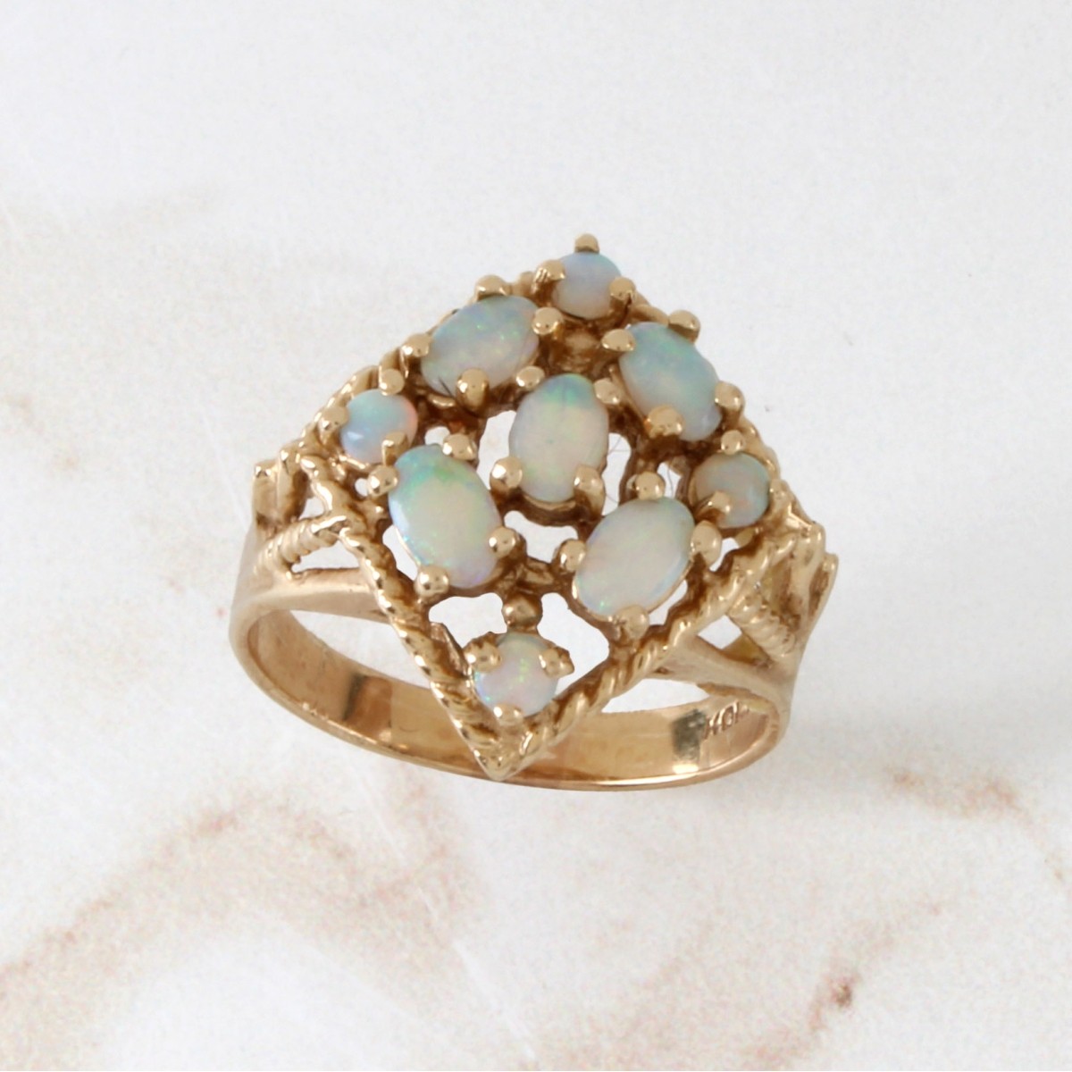 Opal and 14K Ring