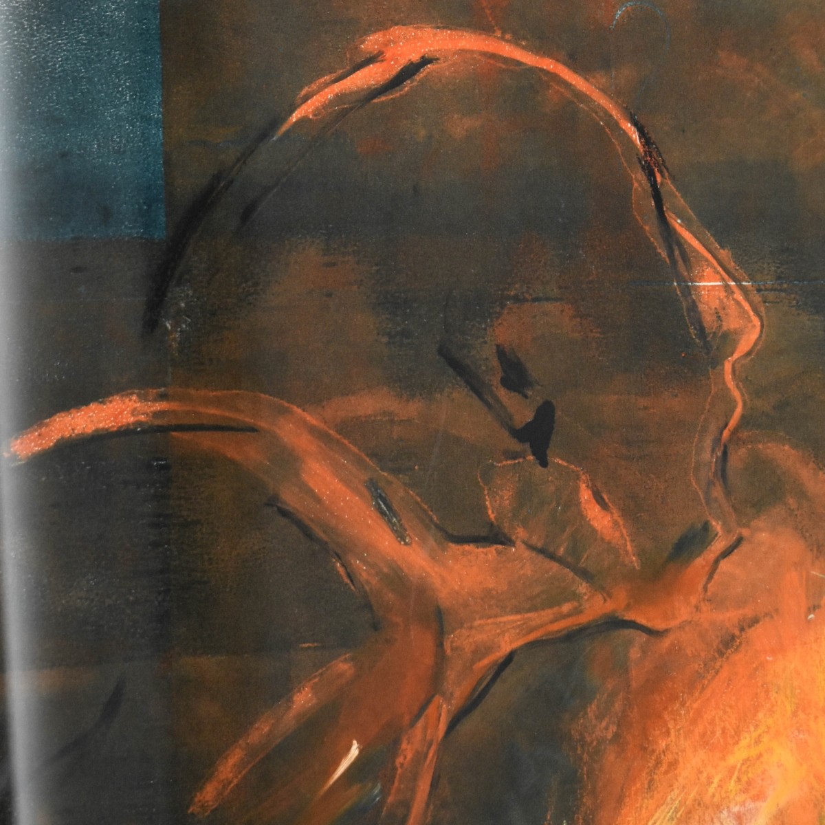 Brutalist Print "Man with Torch"