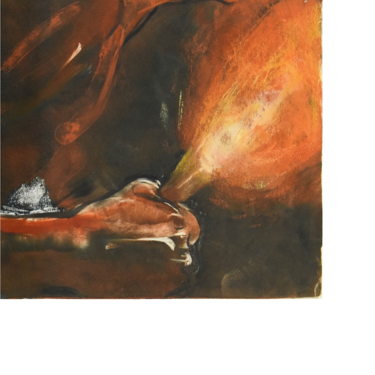 Brutalist Print "Man with Torch"