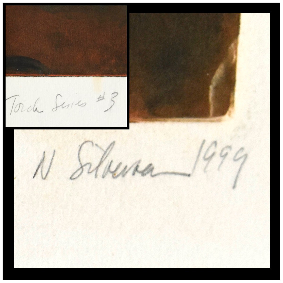 Brutalist Print "Man with Torch"