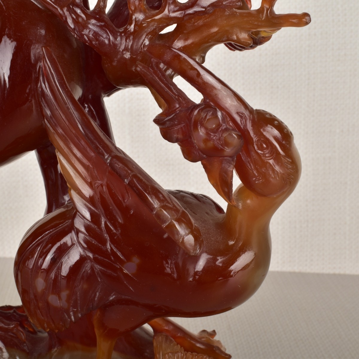Chinese Carnelian Agate Sculpture