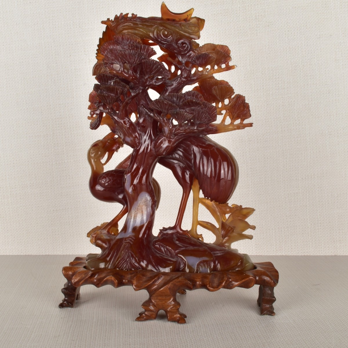 Chinese Carnelian Agate Sculpture
