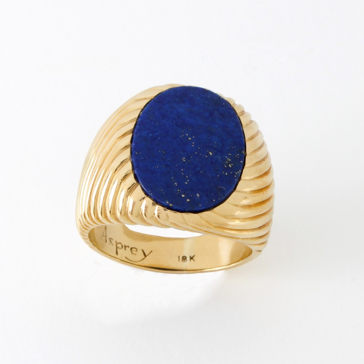 Asprey Lapis Lazuli and 18K Ring