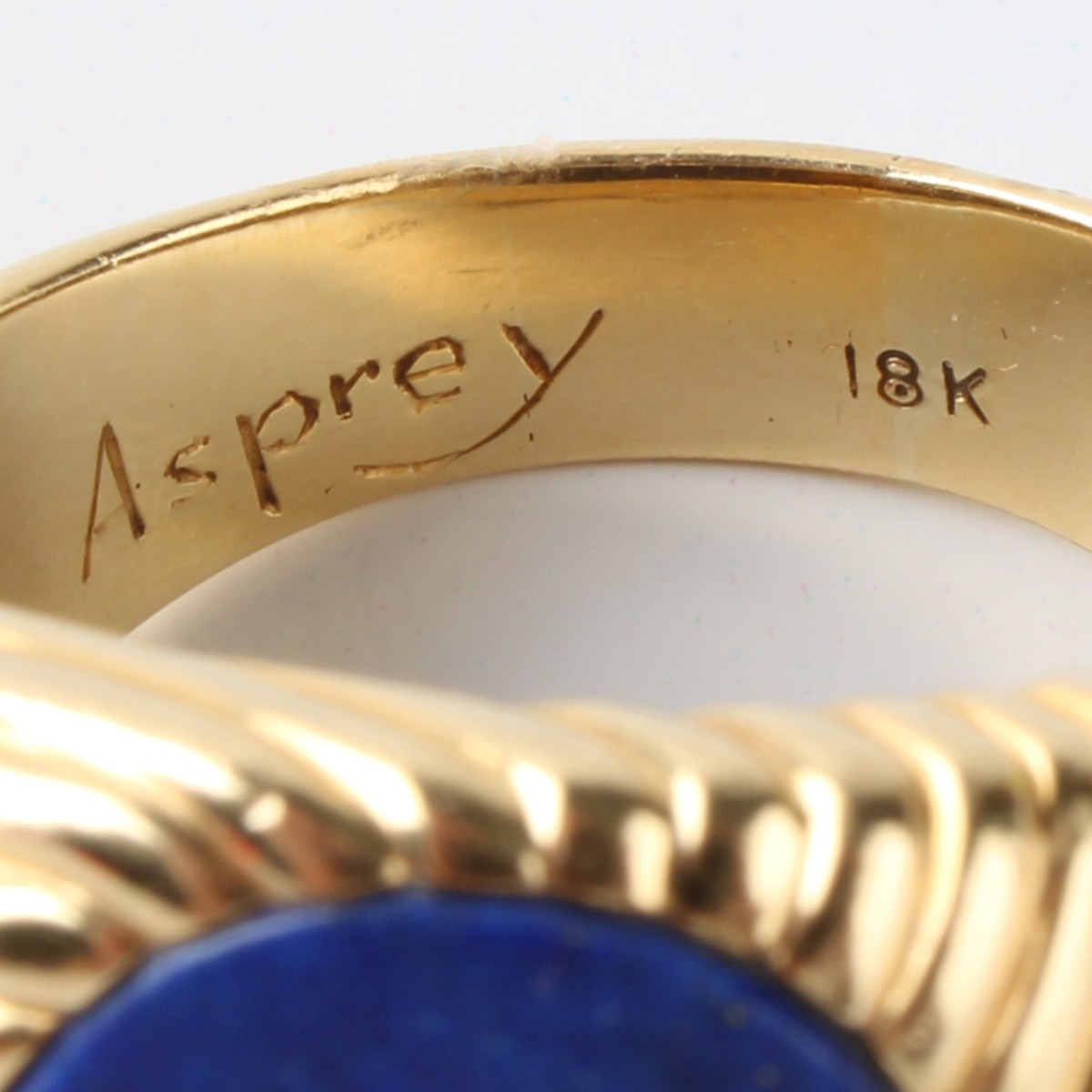 Asprey Lapis Lazuli and 18K Ring