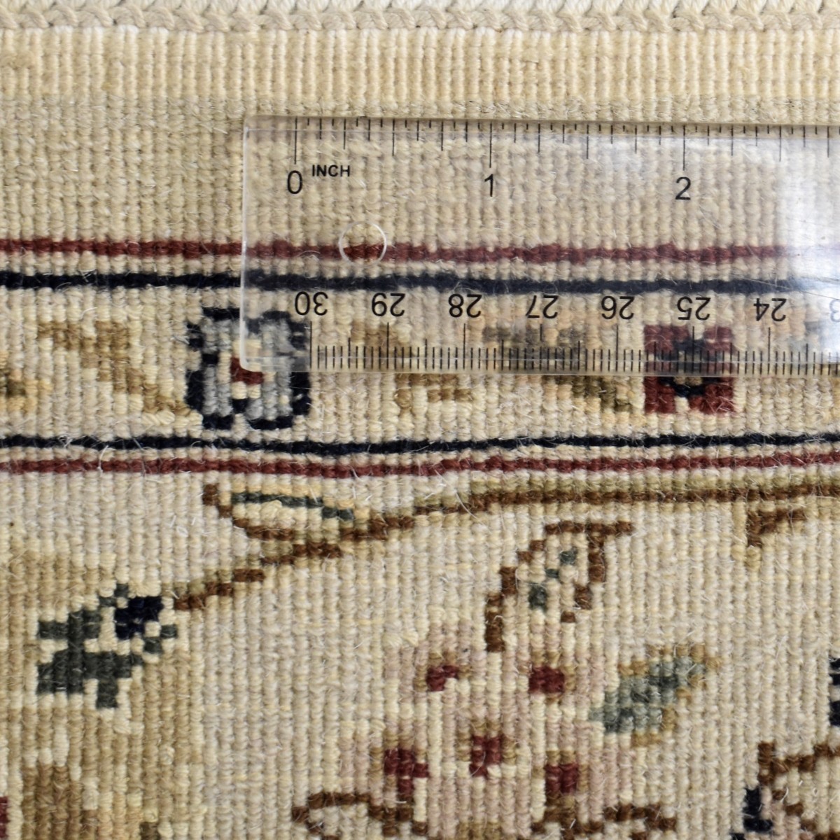 Wool Rug with Fringe Ends