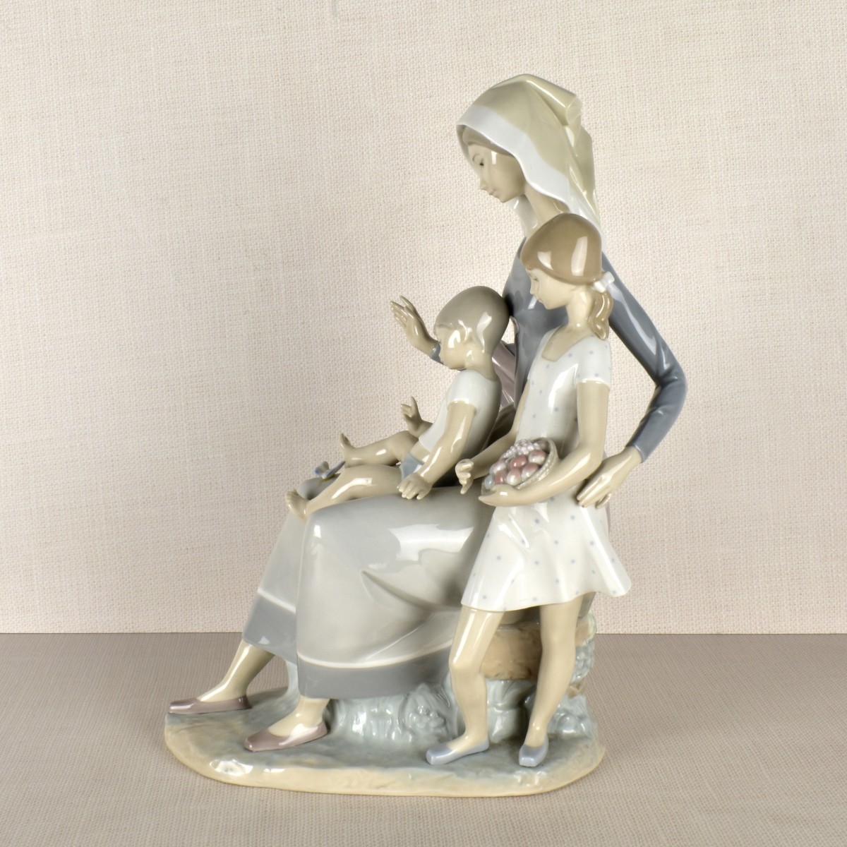 Lladro Figurine of a Mother and Children
