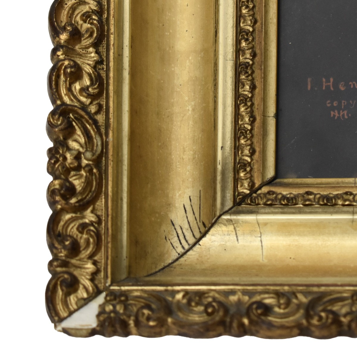 Framed Lithograph of a Lady