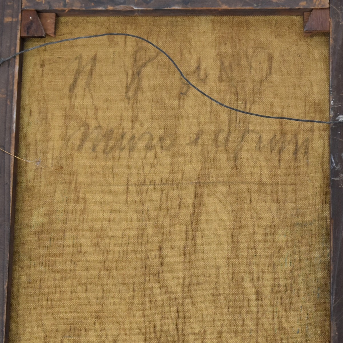 Antique Oil on Canvas of a Landscape