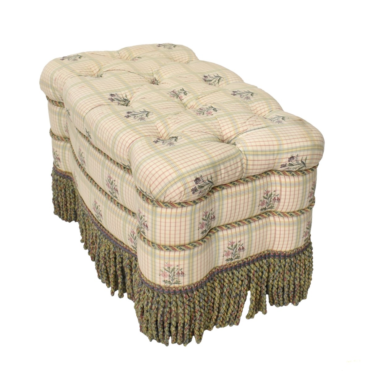 Fringed Tufted Ottoman