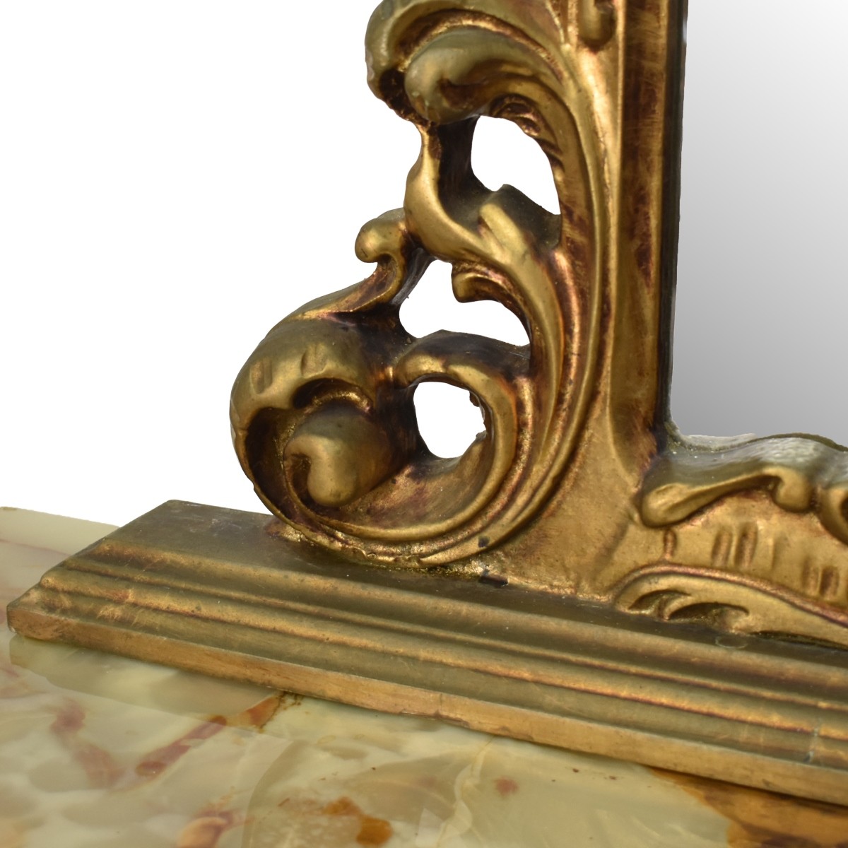 Antique Rococo Style Console and Mirror