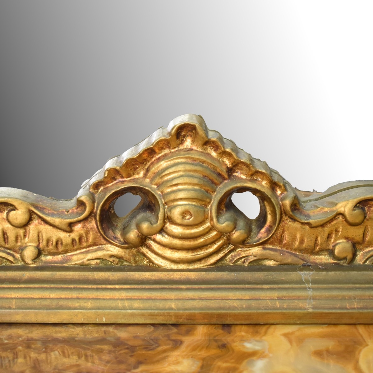 Antique Rococo Style Console and Mirror