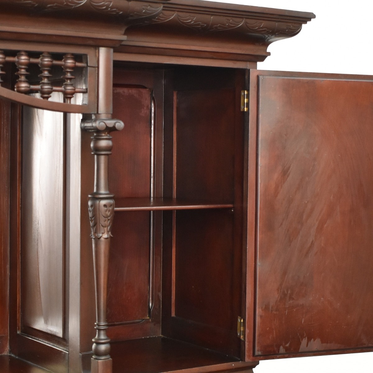 Art Nouveau Carved Etagere