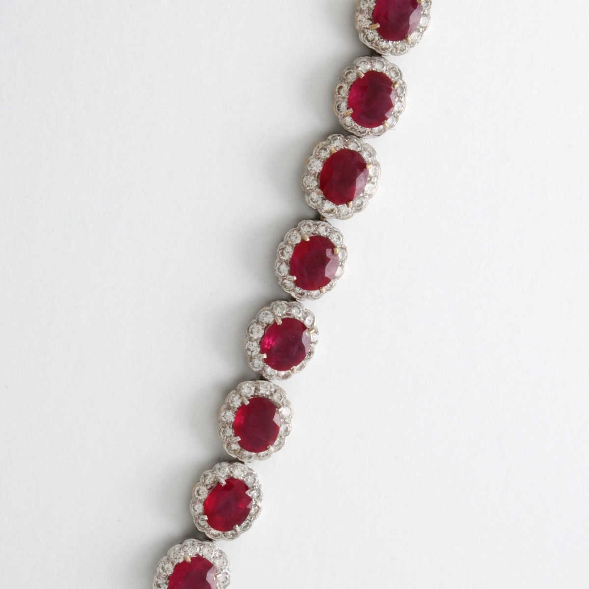 GIA Diamond, Ruby and 18K Bracelet