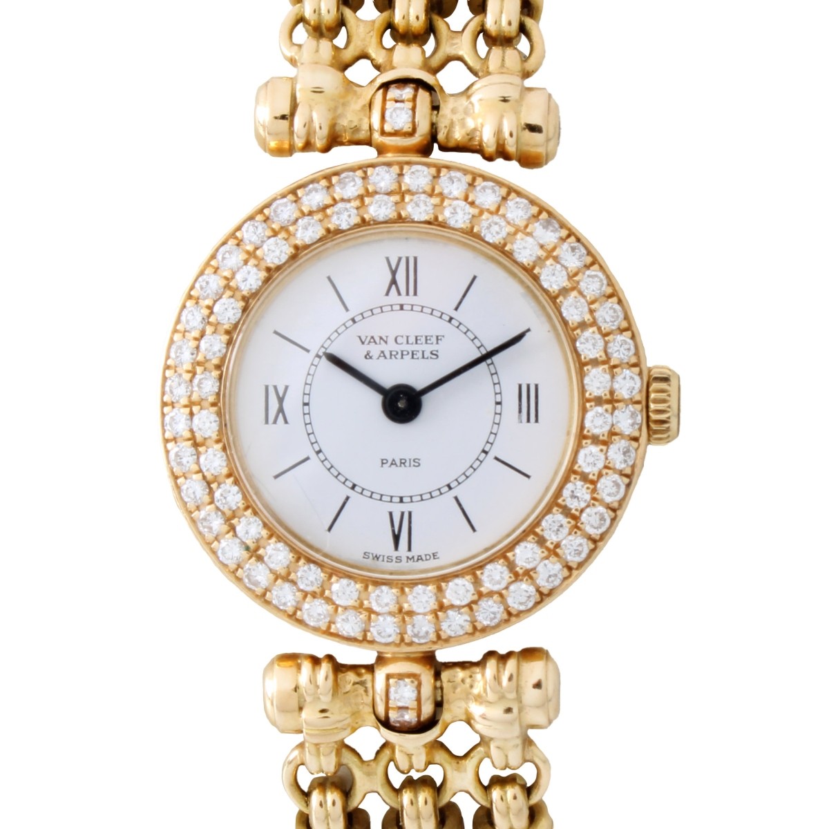 Van Cleef Diamond and 18K Watch