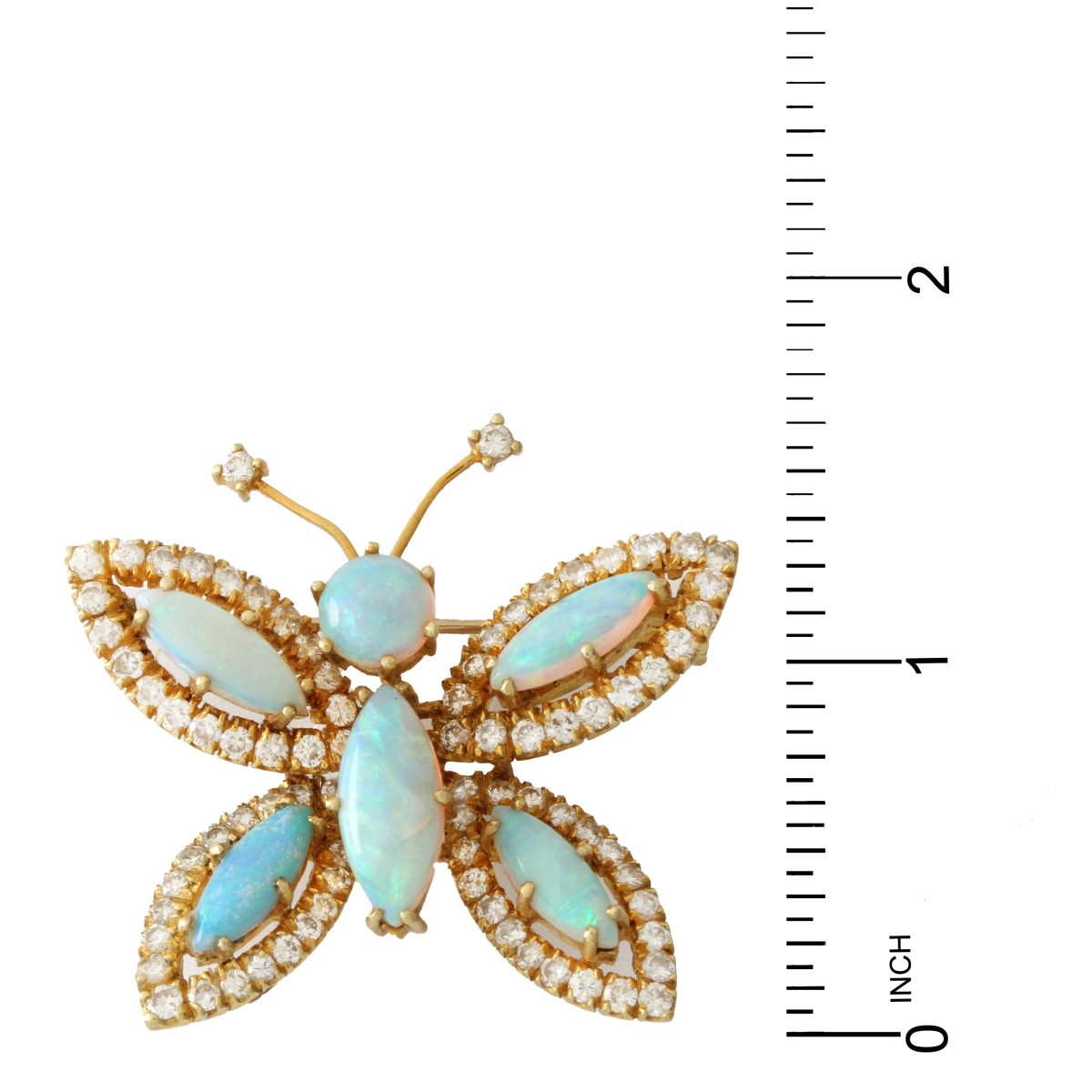 Hammerman Brothers 18K Butterfly Pin