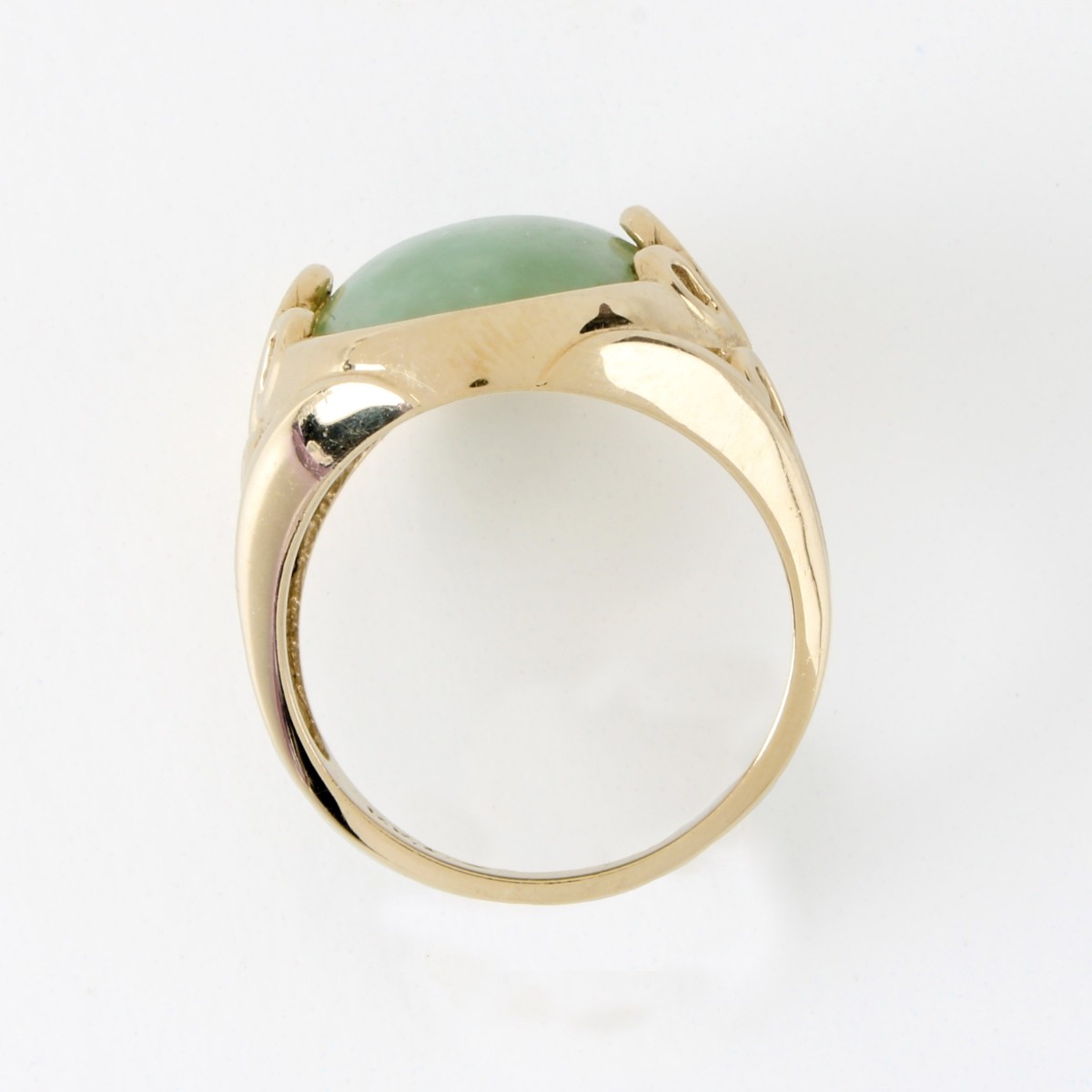 Jade and 14K Ring