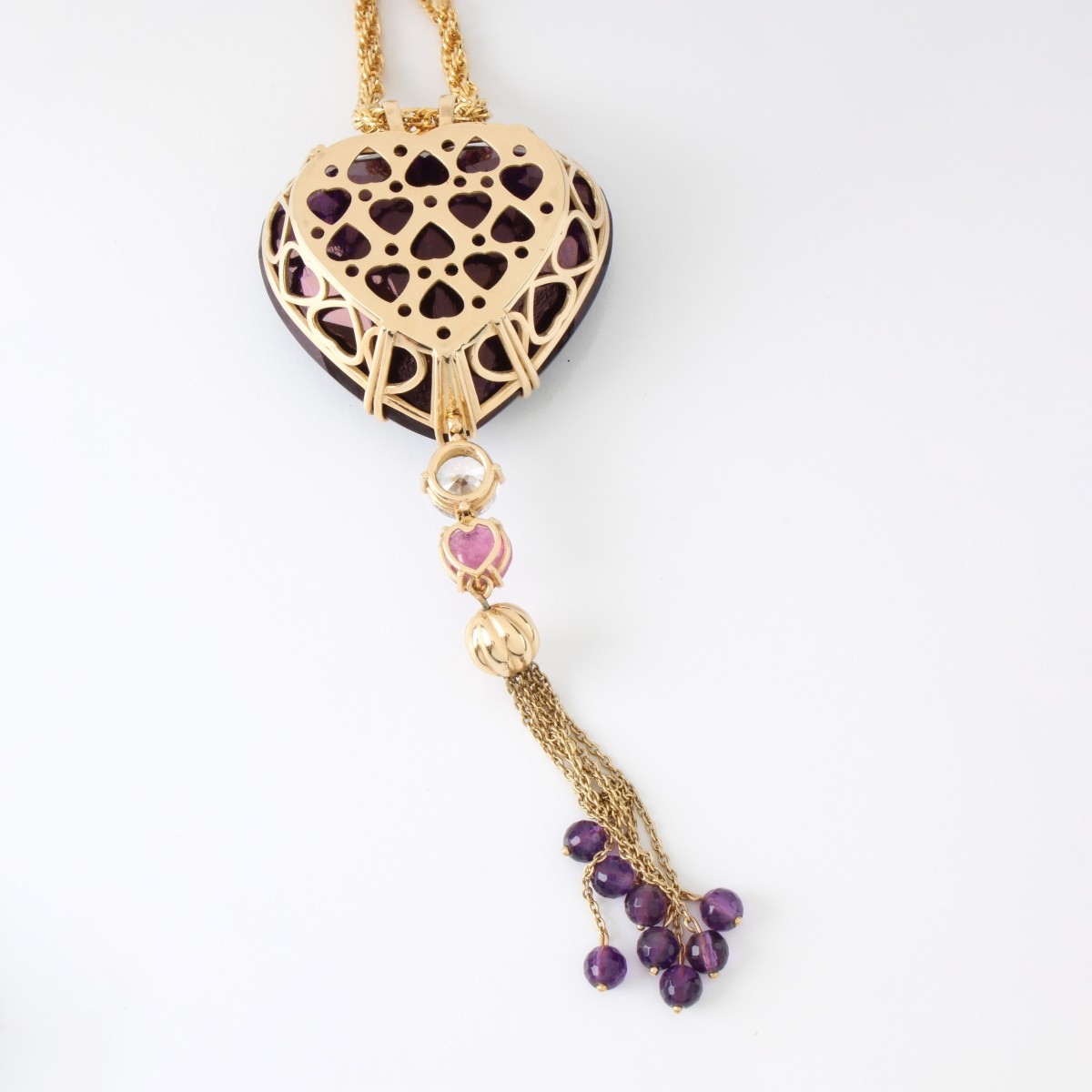 270.0 Carat Amethyst and 14K Pendant