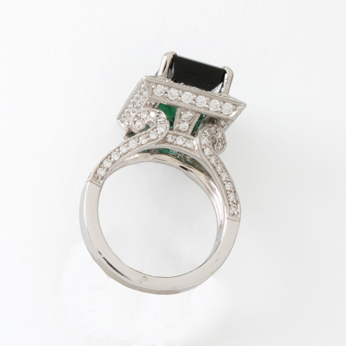 Tourmaline, Diamond and 18K Ring