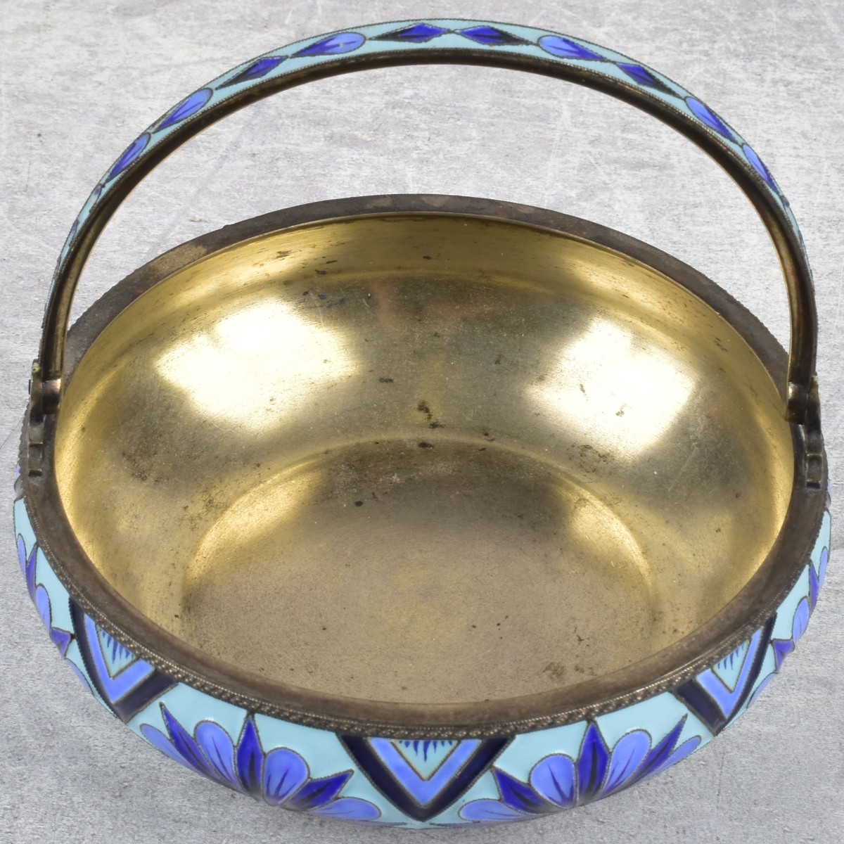 Vintage Russian Soviet Silver Sugar Bowl