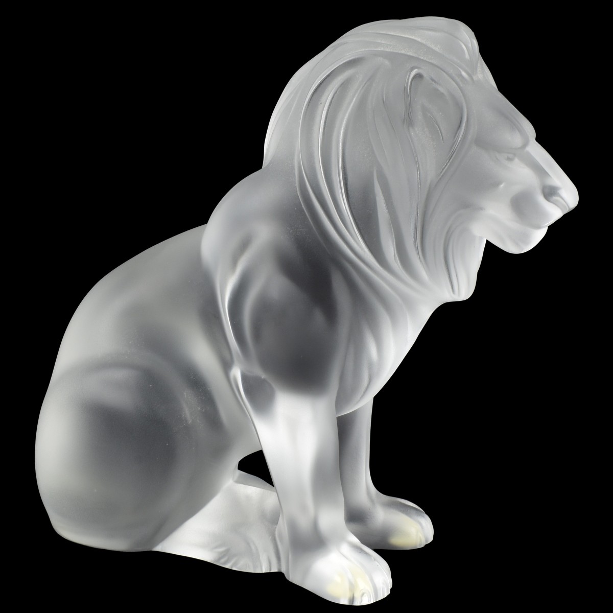 Lalique "Bamara" Lion Sculpture