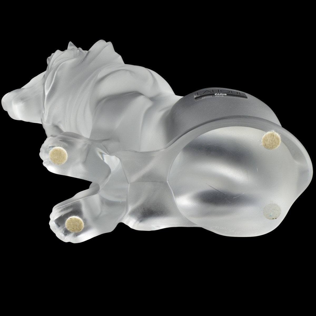 Lalique "Bamara" Lion Sculpture