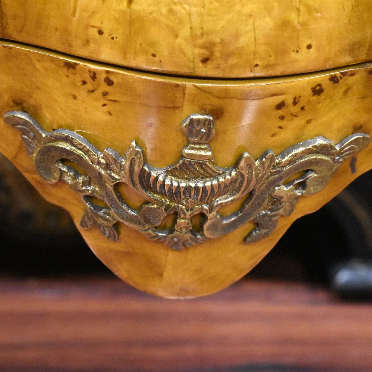 Vintage Italian Style Burl Commode