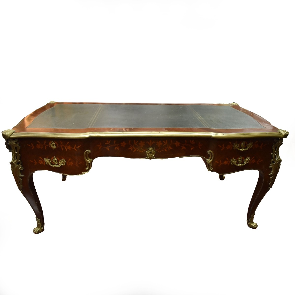 Louis XV Style Bronze Mounted Bureau Plat