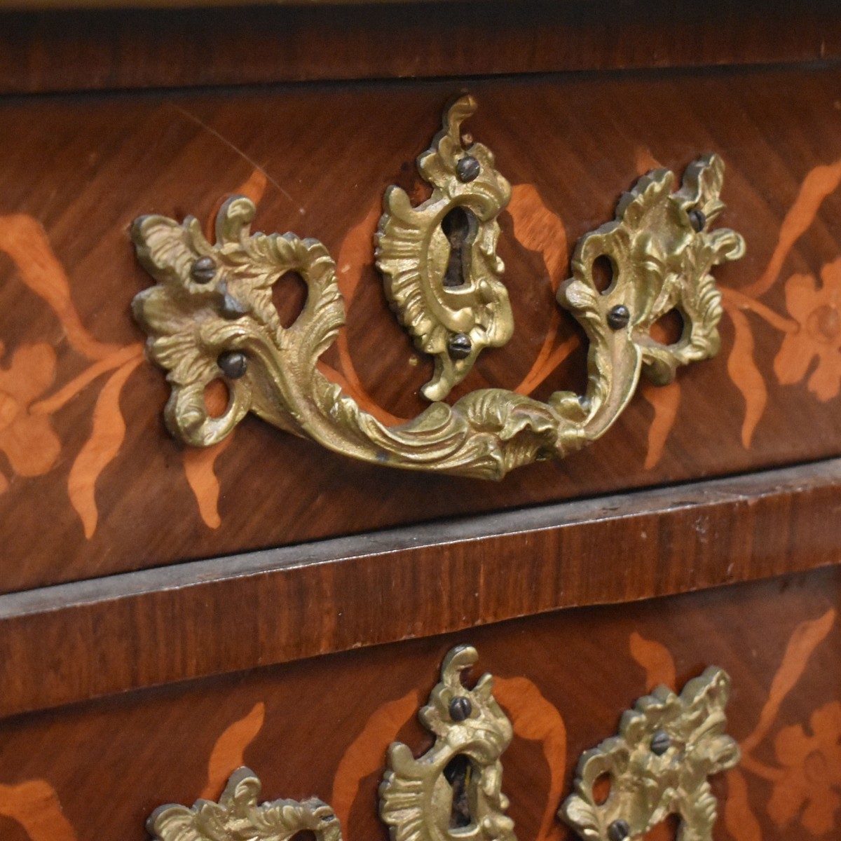 Louis XV Style Bronze Mounted Bureau Plat