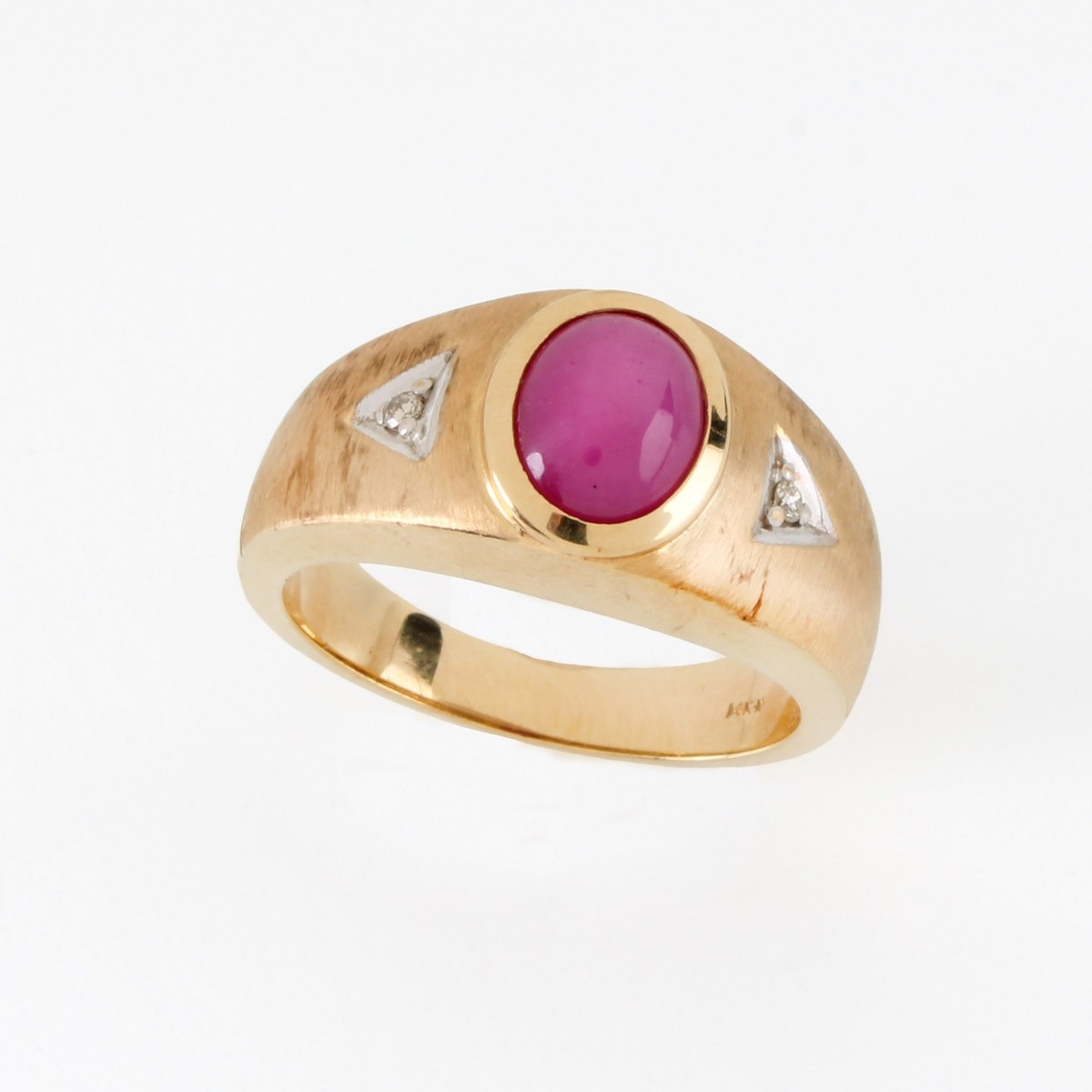 Ruby, Diamond and 14K Ring