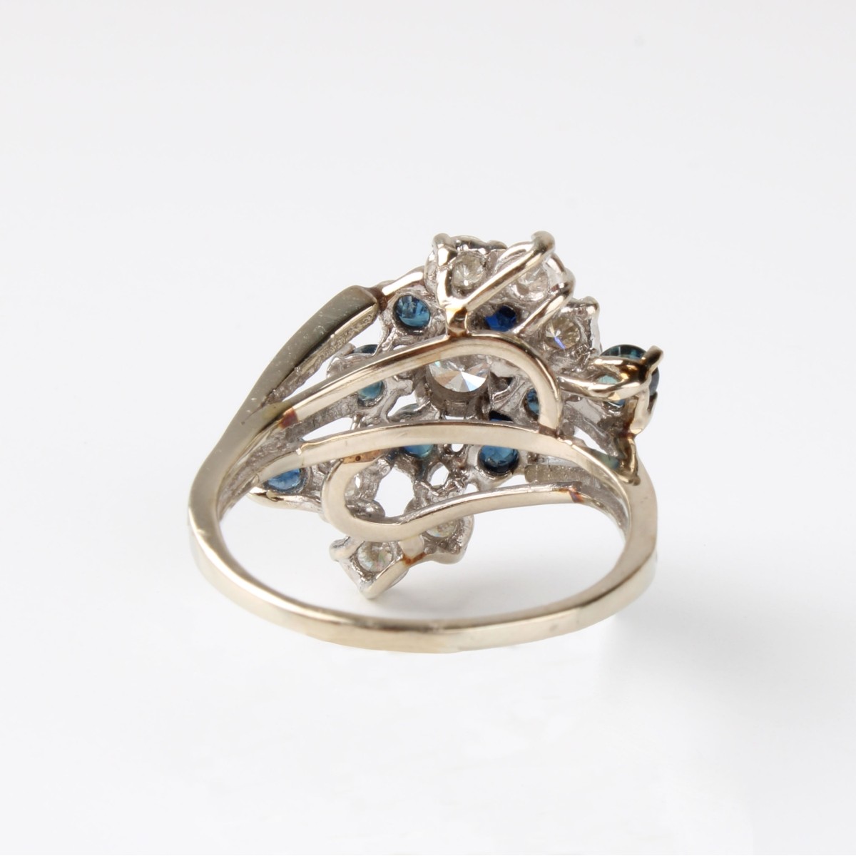 Diamond, Sapphire and 14K Ring